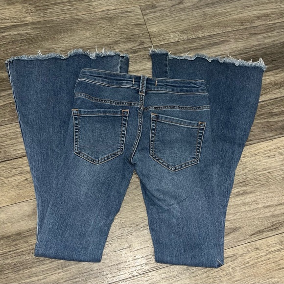 Free People Low Rise Flare Jeans W24 Short - Picture 3 of 4
